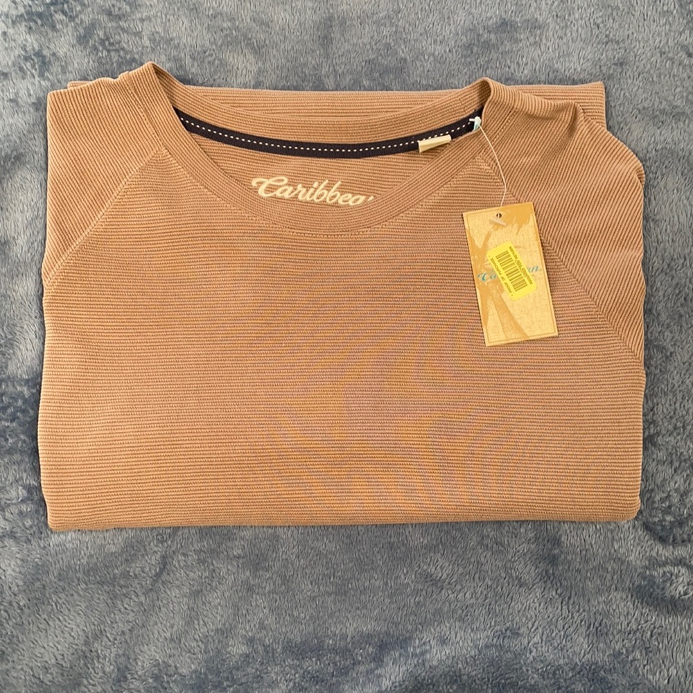 Caribbean men’s short sleeve XL Casual wear shirt. New with tags!